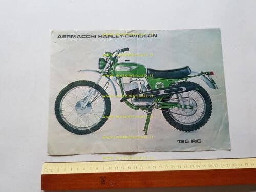 Aermacchi Harley-Davidson R/C 125 depliant originale italiano