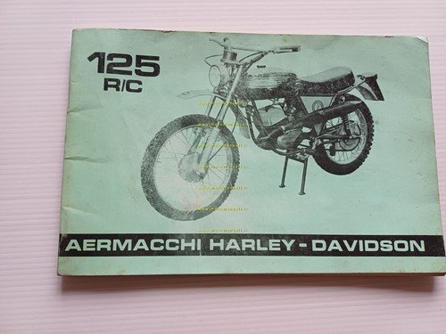 Aermacchi Harley-Davidson RC 125 1972 manuale uso ITALIANO originale