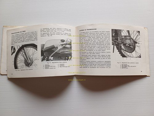 Aermacchi Harley-Davidson RC 125 1972 manuale uso ITALIANO originale