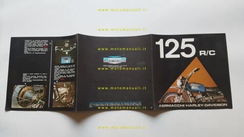 Aermacchi Harley-Davidson RC 125 depliant originale italiano