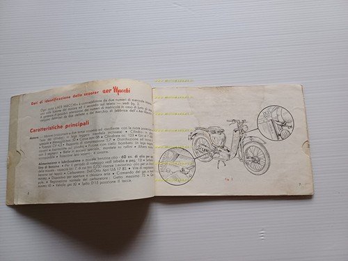 Aermacchi scooter Zeffiro 125 - Ghibli 125 1955 manuale uso …