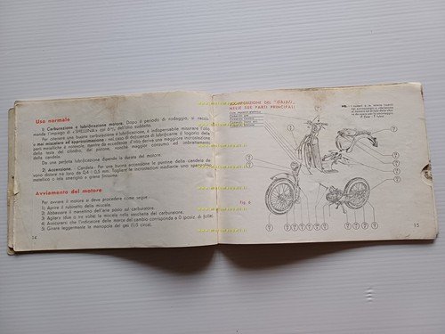 Aermacchi scooter Zeffiro 125 - Ghibli 125 1955 manuale uso …