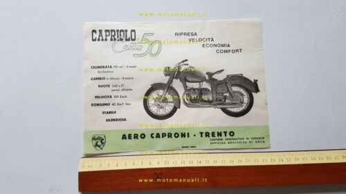 Aerocaproni Capriolo 150 depliant originale italiano
