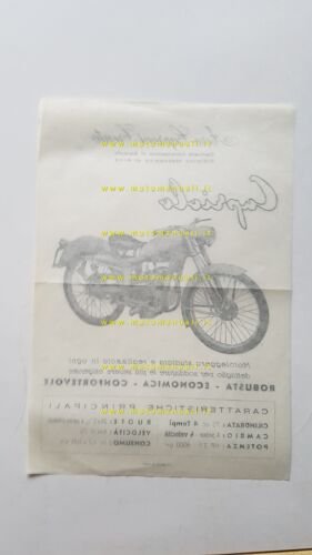 Aerocaproni Capriolo 75 depliant originale italiano