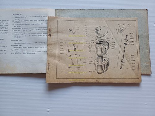AeroCaproni Capriolo 75 manuale uso manutenzione + catalogo ricambi originale