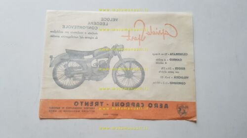 Aerocaproni Capriolo 75 Sport depliant originale italiano