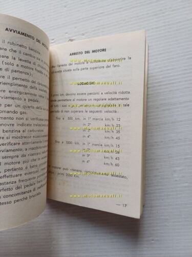 Aeromere Capriolo 100 1961 manuale uso manutenzione libretto originale