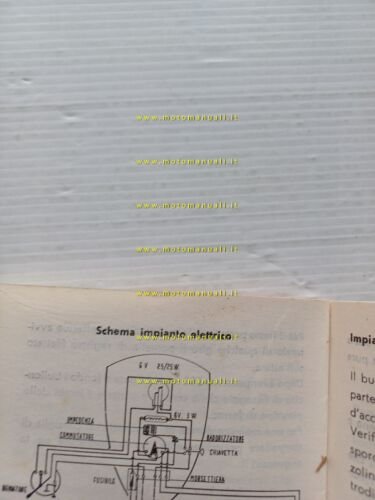 Aeromere Capriolo 100 1961 manuale uso manutenzione libretto originale