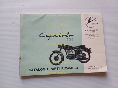Aeromere Capriolo 125 1957-58 catalogo ricambi originale