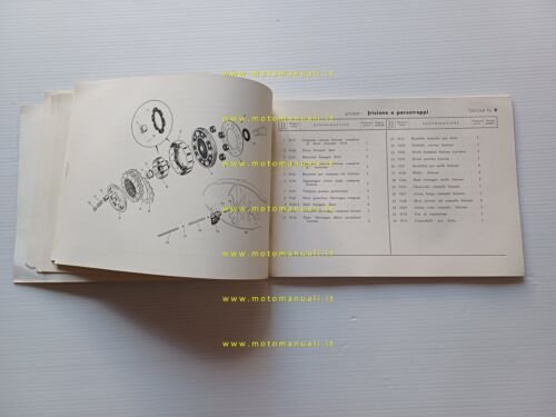 Aeromere Capriolo 125 1957-58 catalogo ricambi originale