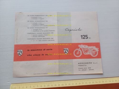 Aeromere Capriolo 125 De Luxe - Gran Turismo 1961 depliant …