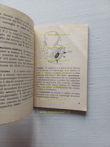 Aeromere Capriolo 75 1958 manuale uso manutenzione libretto originale