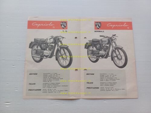 Aeromere Capriolo 75 Normale - Turismo Veloce 1961 depliant italiano …