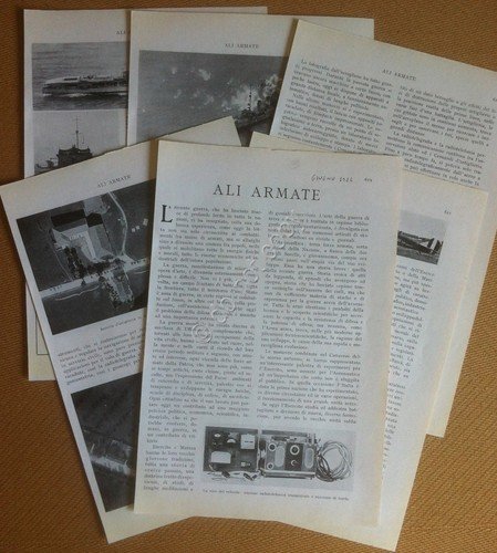 Aeronautica Aviazione Aerei - Ali Armate - da rivista Le … | Immagine principale