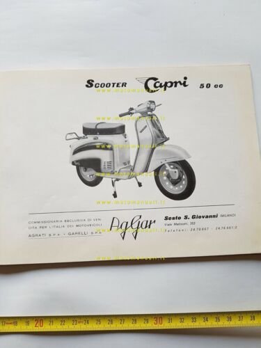 Agrati Capri 50 Scooter 1966 catalogo ricambi originale spare parts …