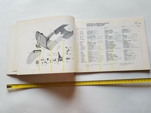 Agrati Capri 50 Scooter 1966 catalogo ricambi originale spare parts …