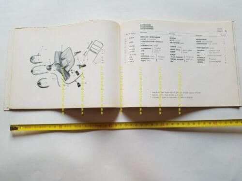 Agrati Capri 50 Scooter 1966 catalogo ricambi originale spare parts …