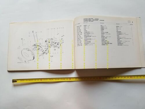 Agrati Capri 50 Scooter 1966 catalogo ricambi originale spare parts …