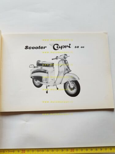 Agrati Capri 50 Scooter 1968 catalogo ricambi originale spare parts …