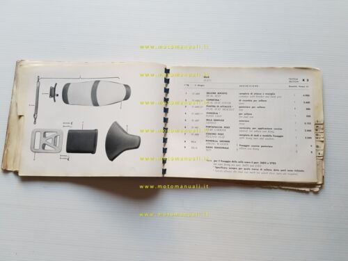 Agrati Capri 80 scooter 1960 catalogo ricambi originale spare parts …