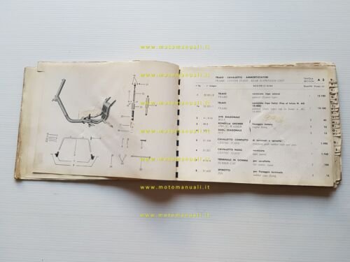 Agrati Capri 80 scooter 1960 catalogo ricambi originale spare parts …