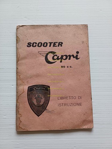 Agrati Capri Scooter 80 manuale uso manutenzione libretto istruzioni originale