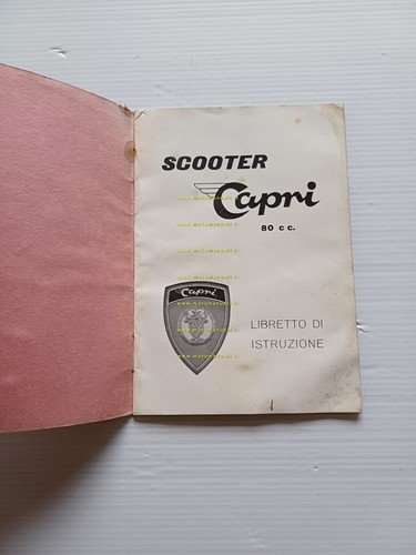 Agrati Capri Scooter 80 manuale uso manutenzione libretto istruzioni originale