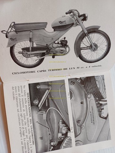 Agrati Capri Turismo De Lux 50 4v manuale uso libretto …