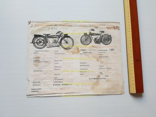 Aiglon 250 - 175 modelli 1925 depliant originale francese