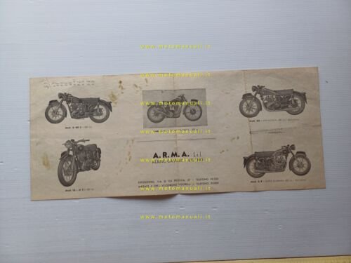 AJS - Matchless catalogo modelli 1954 depliant italiano originale