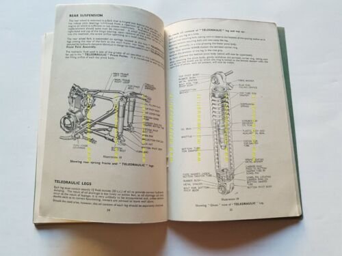 AJS modelli Springtwin 1950 manuale uso manutenzione INGLESE originale