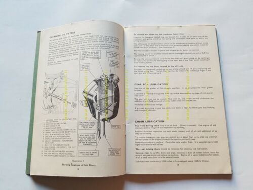 AJS modelli Springtwin 1950 manuale uso manutenzione INGLESE originale