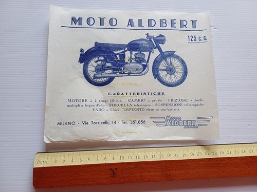 Aldbert 125 depliant italiano originale