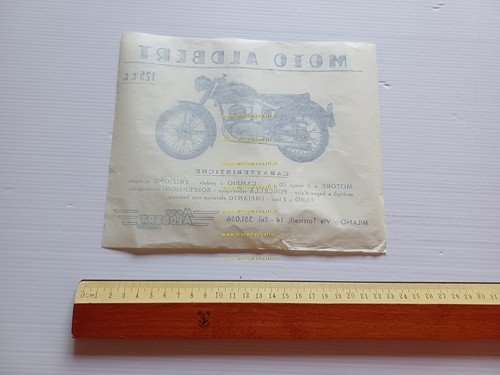 Aldbert 125 depliant italiano originale