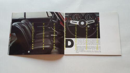 Alfa Romeo 1300 GT Spider Junior 1971 depliant OLANDESE originale …