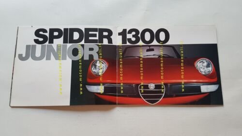 Alfa Romeo 1300 GT Spider Junior 1971 depliant OLANDESE originale …