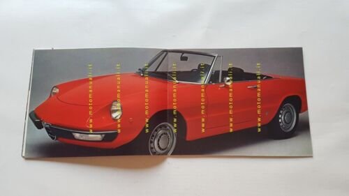 Alfa Romeo 1300 GT Spider Junior 1971 depliant OLANDESE originale …