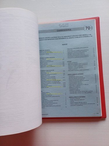 Alfa Romeo 145-146 1994-6 manuale officina Carrozzeria- Climatizzatore originale