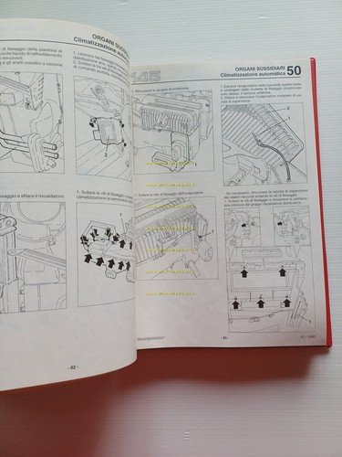 Alfa Romeo 145-146 1994-6 manuale officina Carrozzeria- Climatizzatore originale