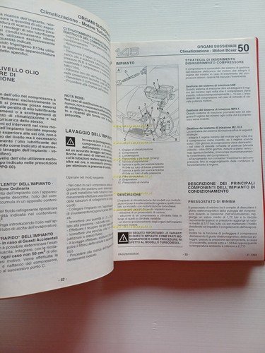 Alfa Romeo 145-146 1994-6 manuale officina Carrozzeria- Climatizzatore originale