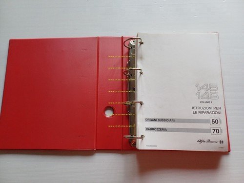 Alfa Romeo 145-146 1994-6 manuale officina Carrozzeria- Climatizzatore originale
