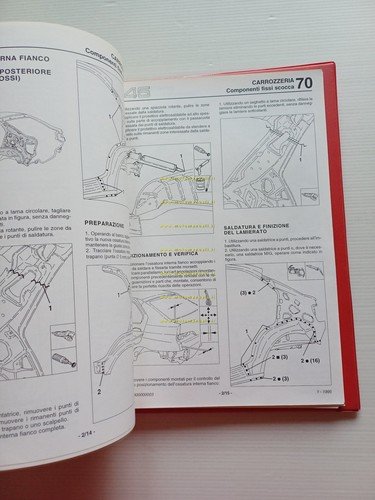 Alfa Romeo 145-146 1994-6 manuale officina Carrozzeria- Climatizzatore originale