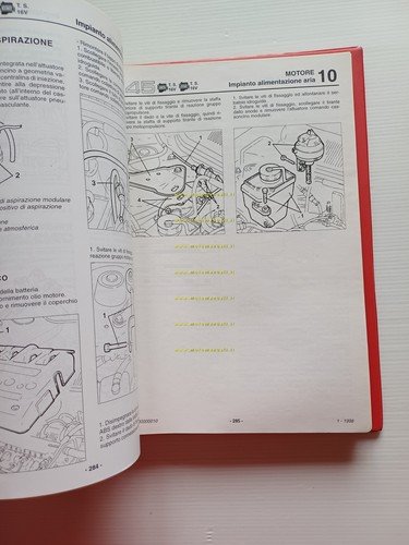 Alfa Romeo 145-146 1994-9 manuale officina Car. Tecniche-Motori-Gruppi Mecc Vol1
