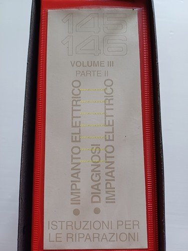 Alfa Romeo 145-146 1996-9 manuale officina Impianto elettrico-Diagnosi vol. III