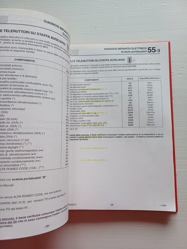Alfa Romeo 145-146 1996-9 manuale officina Impianto elettrico-Diagnosi vol. III