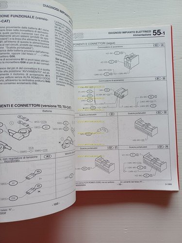 Alfa Romeo 145-146 1996-9 manuale officina Impianto elettrico-Diagnosi vol. III