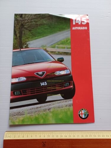 Alfa Romeo 145 autoradio dedicata 1994 depliant originale italiano