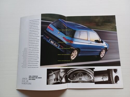 Alfa Romeo 145 Junior 1998 depliant tedesco originale