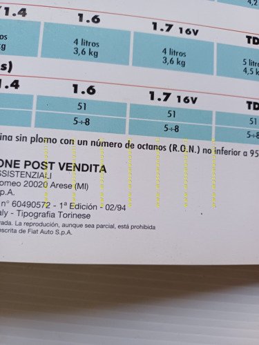 Alfa Romeo 145 modelli 1994 manuale uso manutenzione SPAGNOLO originale