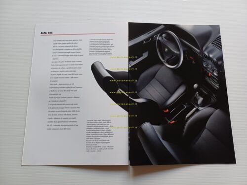 Alfa Romeo 145 modelli 1997-98 depliant originale italiano